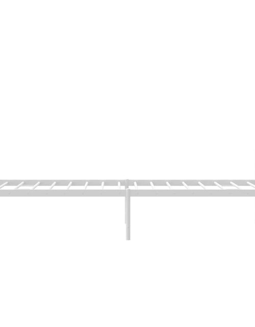 Загрузите изображение в средство просмотра галереи, Cadru de pat metalic cu tăblie de cap/picioare, alb, 100x200 cm - Lando
