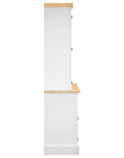 Încărcați imaginea în vizualizatorul Galerie, Dulap înalt Corona, alb, 112x43x196 cm, lemn masiv pin mexican Lando - Lando
