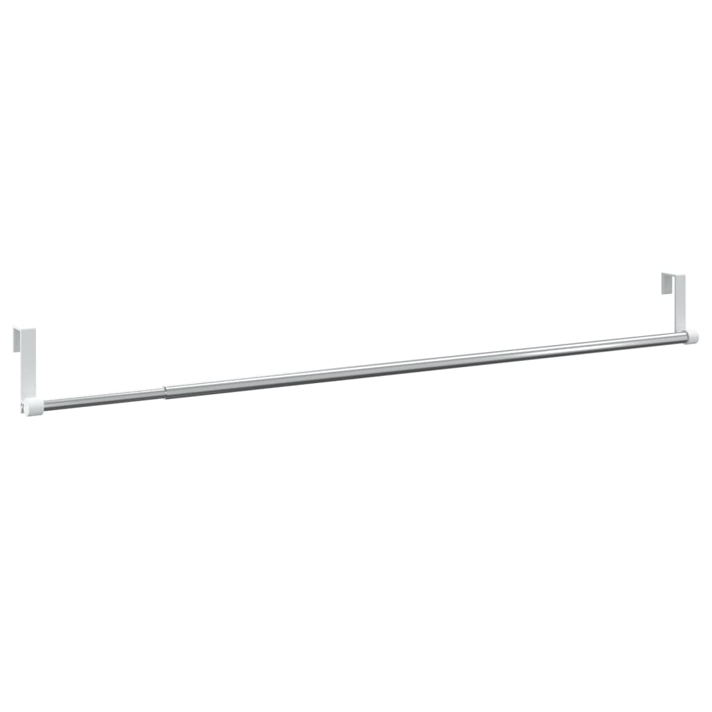 Șine pentru perdele 2 buc, alb și argintiu, 60-105 cm, aluminiu Lando - Lando