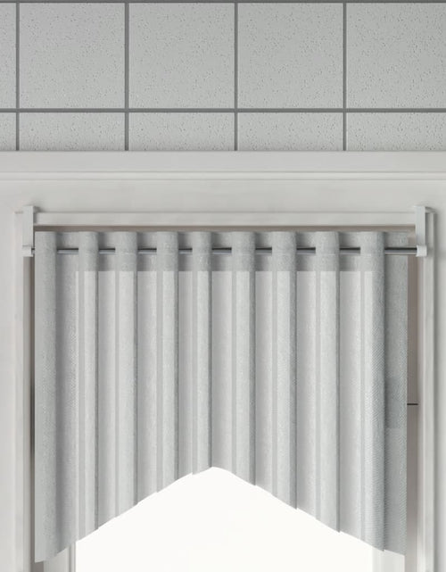 Încărcați imaginea în vizualizatorul Galerie, Șine pentru perdele 2 buc, alb și argintiu, 60-105 cm, aluminiu Lando - Lando

