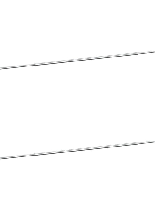 Загрузите изображение в средство просмотра галереи, Șine pentru perdele 2 buc, alb și argintiu, 90-135 cm, aluminiu Lando - Lando
