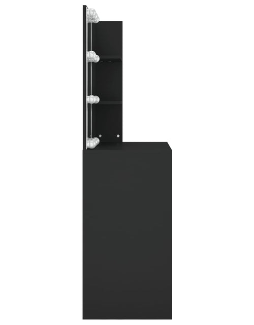 Încărcați imaginea în vizualizatorul Galerie, Masă de toaletă cu LED, negru, 74,5x40x141 cm - Lando
