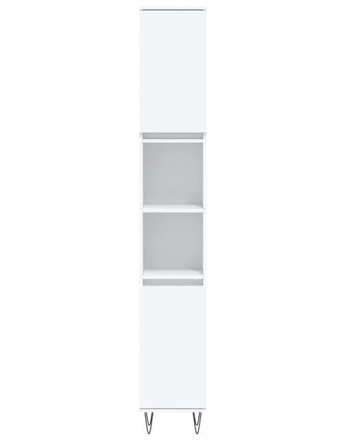 Încărcați imaginea în vizualizatorul Galerie, Set dulapuri de baie, 3 piese, alb, lemn prelucrat - Lando
