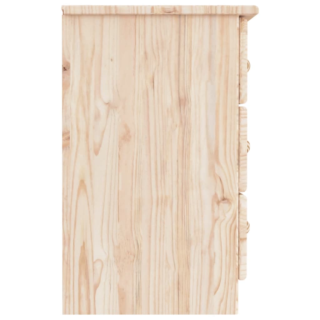 Noptieră ALTA, 41x35x55 cm, lemn masiv de pin - Lando