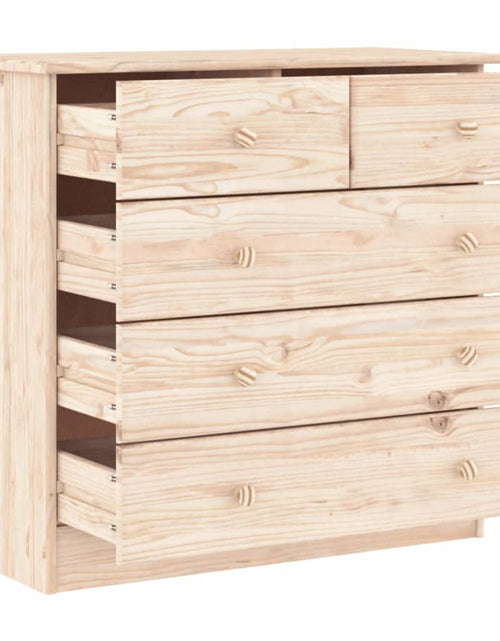 Încărcați imaginea în vizualizatorul Galerie, Comodă cu sertare ALTA, 77x35x73 cm, lemn masiv de pin - Lando
