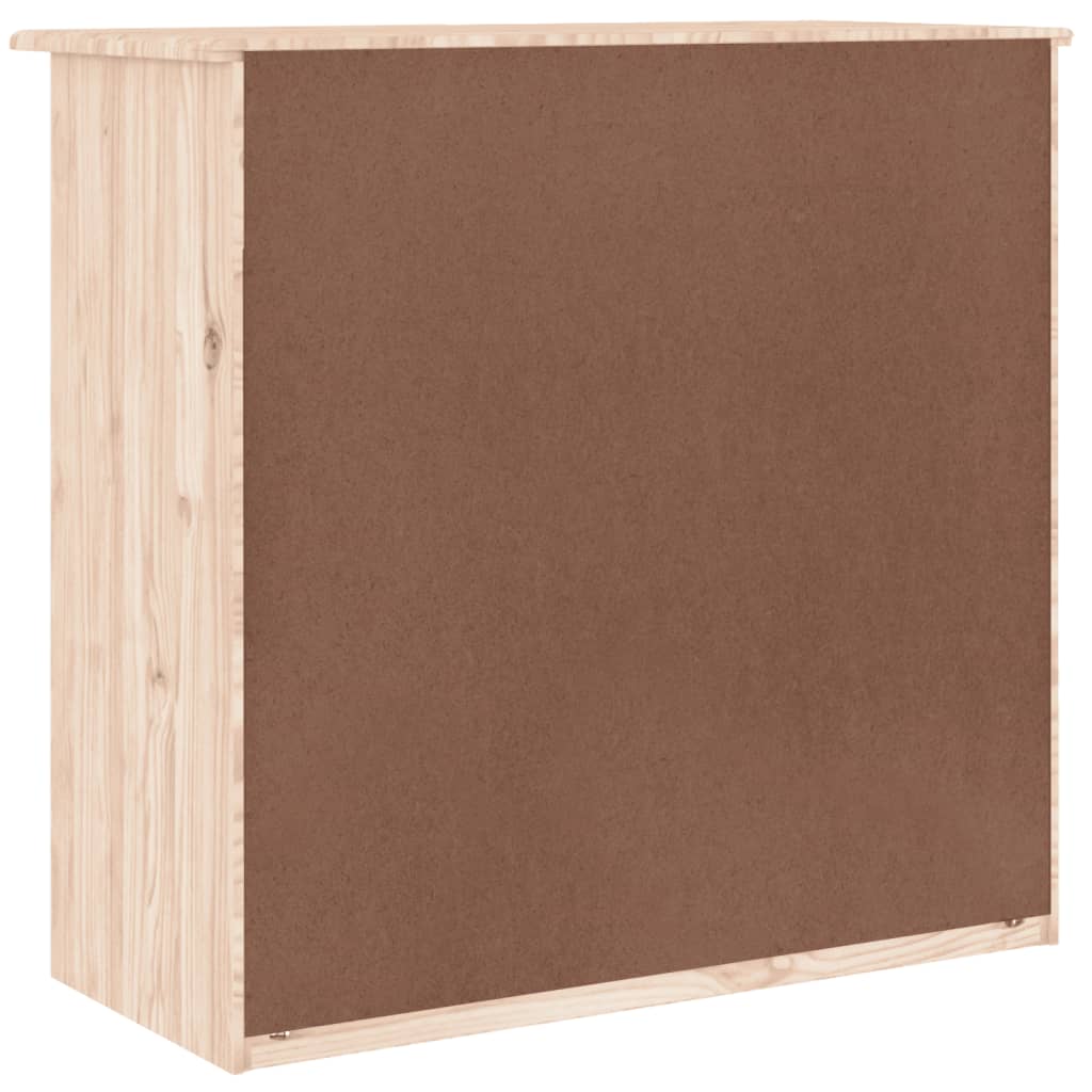 Comodă cu sertare ALTA, 77x35x73 cm, lemn masiv de pin - Lando
