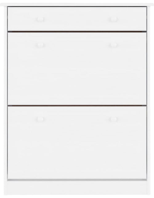Încărcați imaginea în vizualizatorul Galerie, Pantofar ALTA, alb, 77x35x96 cm, lemn masiv de pin - Lando
