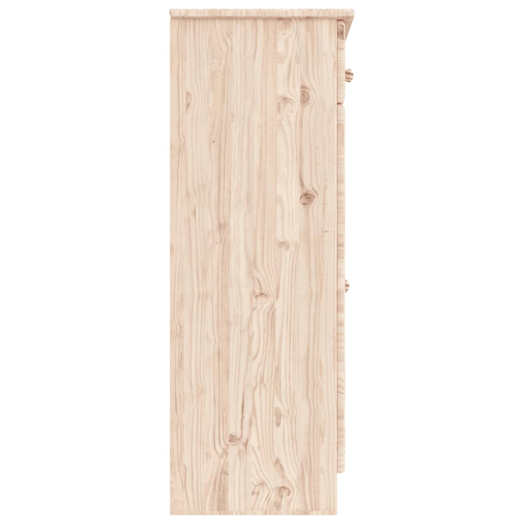 Noptieră ALTA, 77x35x96 cm, lemn masiv de pin - Lando