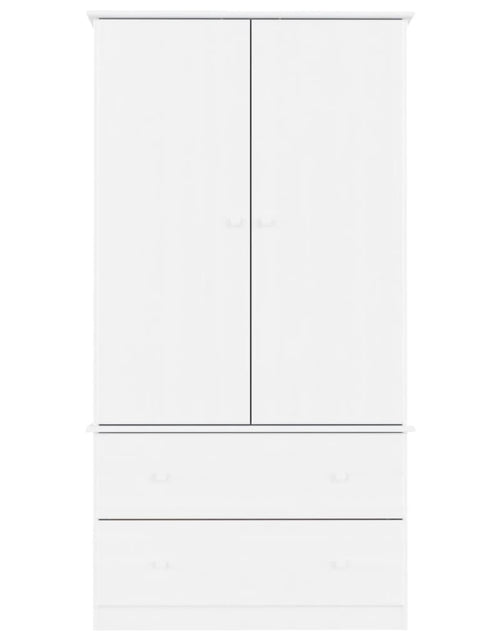 Загрузите изображение в средство просмотра галереи, Dulap „ALTA”, alb, 90x55x170 cm, lemn masiv de pin - Lando
