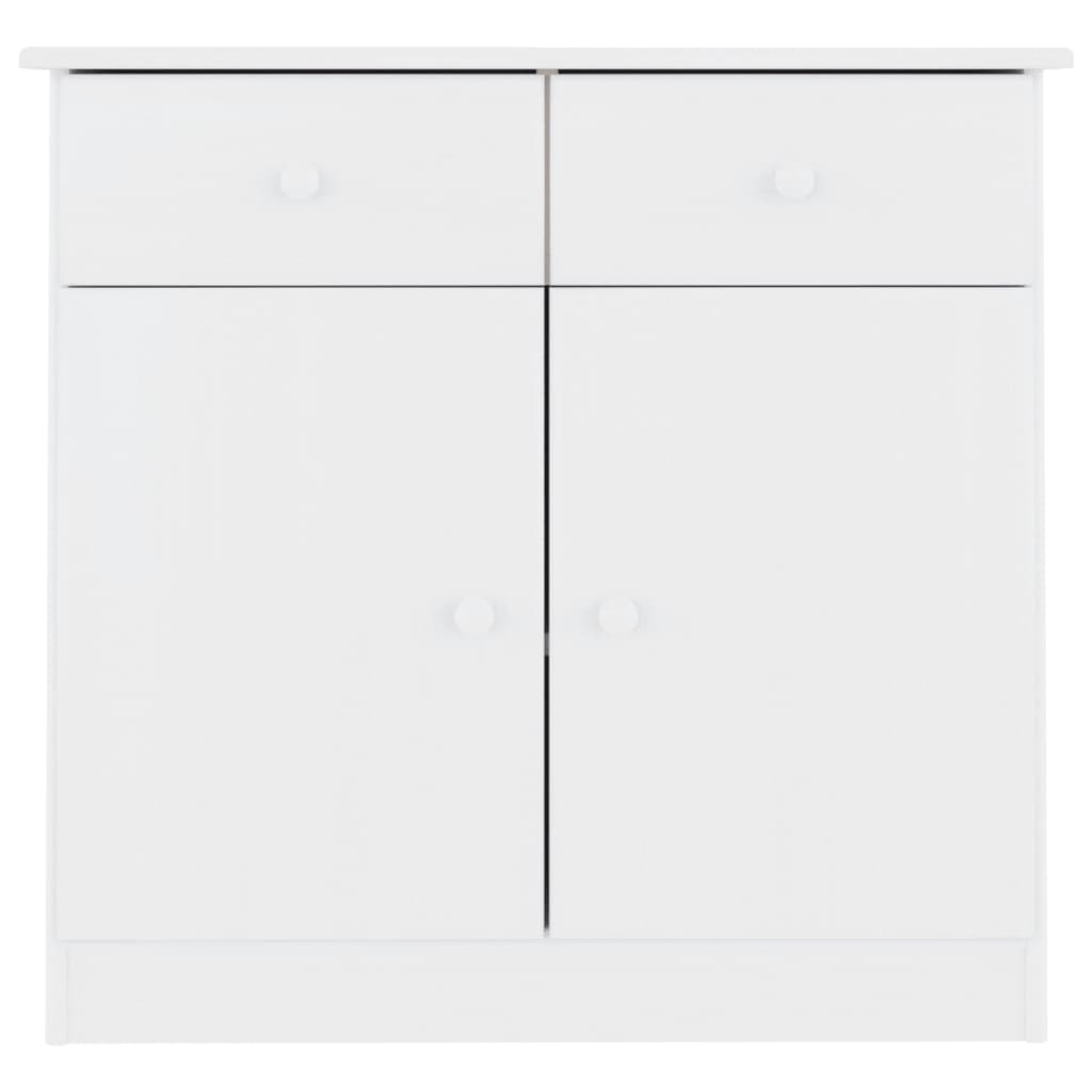 Servantă ALTA, alb, 77x35x73 cm, lemn masiv de pin Lando - Lando
