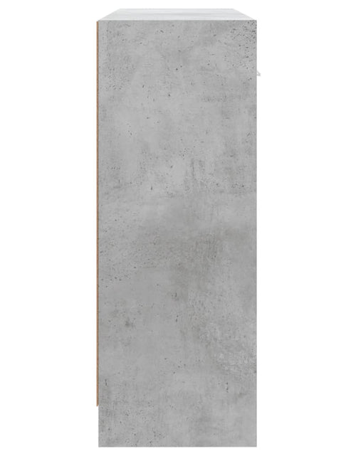 Încărcați imaginea în vizualizatorul Galerie, Servantă, gri beton, 91x28x75 cm, lemn prelucrat Lando - Lando
