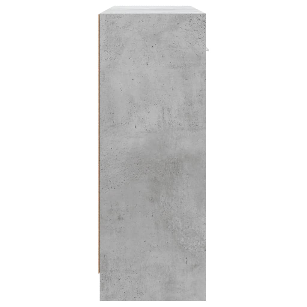 Servantă, gri beton, 91x28x75 cm, lemn prelucrat Lando - Lando