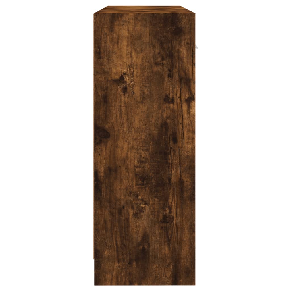 Servantă, stejar afumat, 91x28x75 cm, lemn prelucrat Lando - Lando