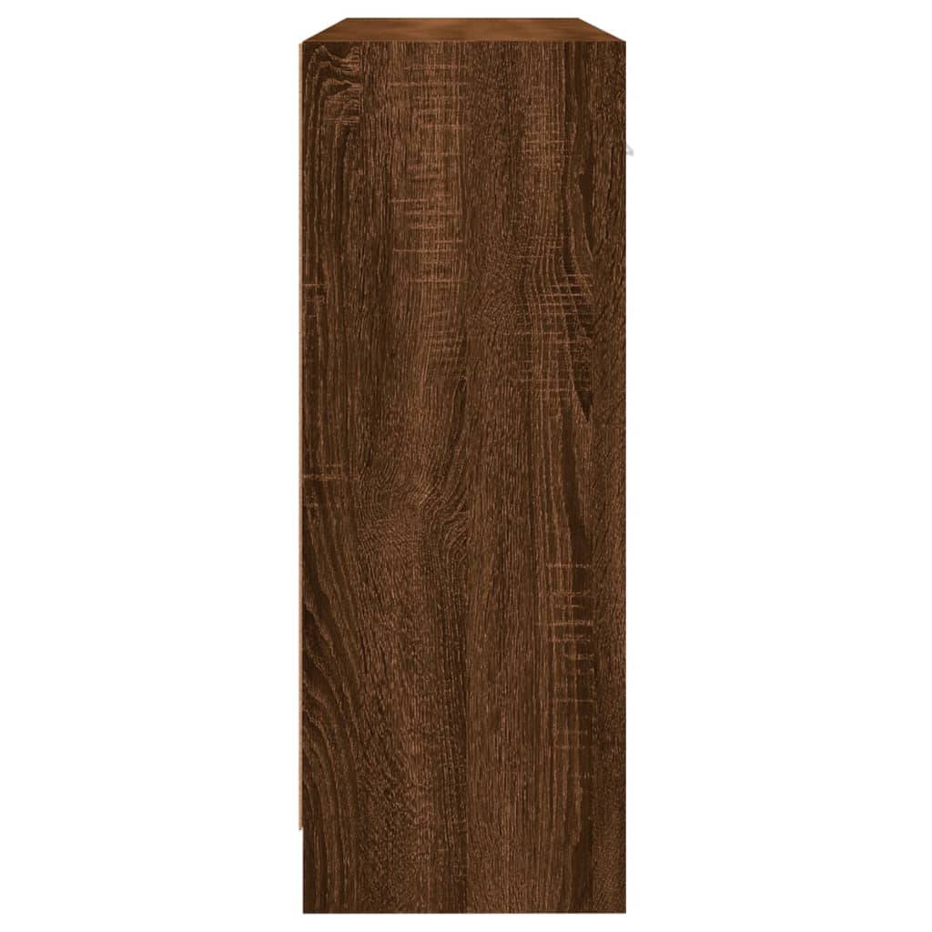 Servantă, stejar maro, 91x28x75 cm, lemn prelucrat Lando - Lando