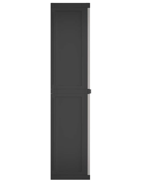 Încărcați imaginea în vizualizatorul Galerie, Dulap depozitare de exterior, gri și negru, 65x37x165 cm, PP - Lando

