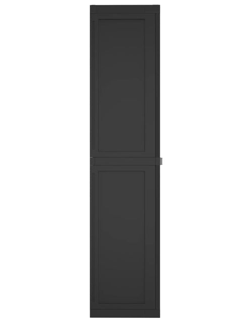 Загрузите изображение в средство просмотра галереи, Dulap depozitare de exterior, negru, 97x37x165 cm, PP - Lando
