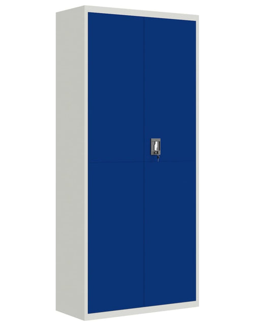 Загрузите изображение в средство просмотра галереи, Fișet, gri deschis și albastru, 90x40x200 cm, oțel Lando - Lando
