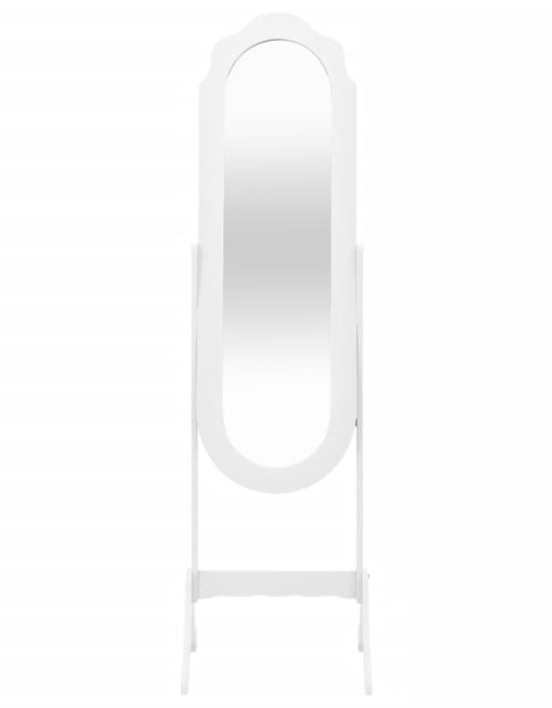 Загрузите изображение в средство просмотра галереи, Oglindă independentă, alb, 45,5x47,5x160 cm, lemn compozit Lando - Lando
