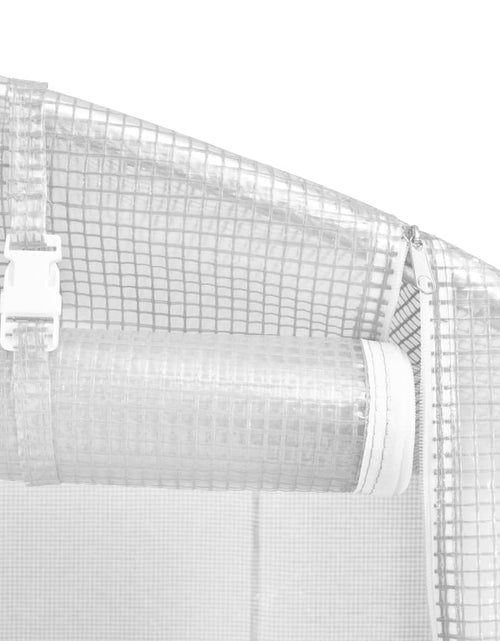 Încărcați imaginea în vizualizatorul Galerie, Seră cu cadru din oțel, alb, 8 m², 4x2x2 m Lando - Lando
