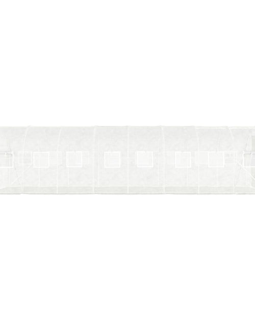 Încărcați imaginea în vizualizatorul Galerie, Seră cu cadru din oțel, alb, 16 m², 8x2x2 m Lando - Lando
