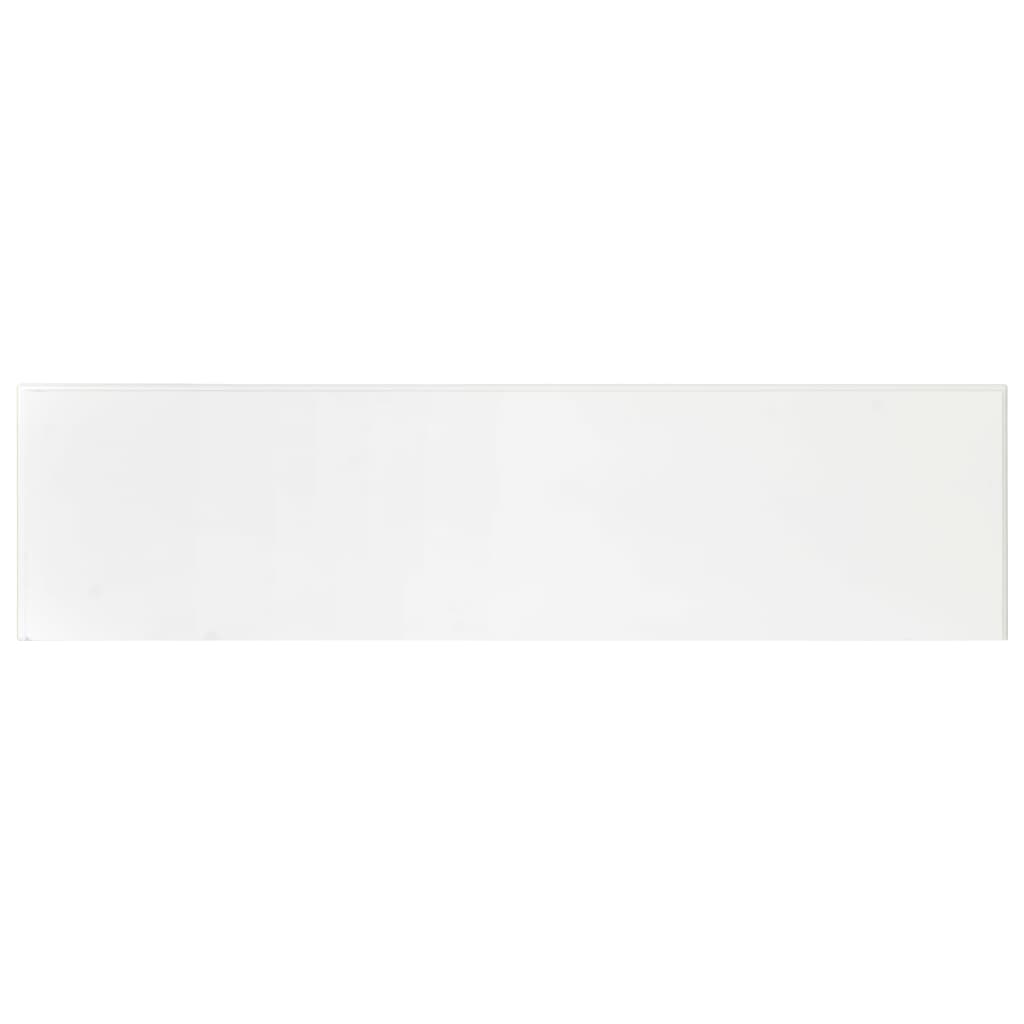 Măsuță consolă, alb, 110x30x76 cm, lemn prelucrat - Lando