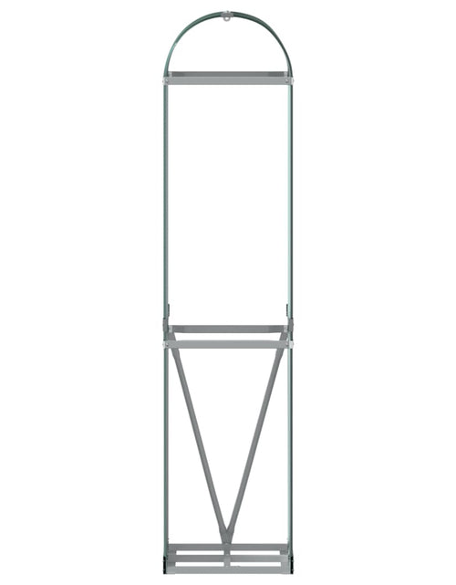 Загрузите изображение в средство просмотра галереи, Suport pentru bușteni verde 40x45x170 cm oțel galvanizat - Lando

