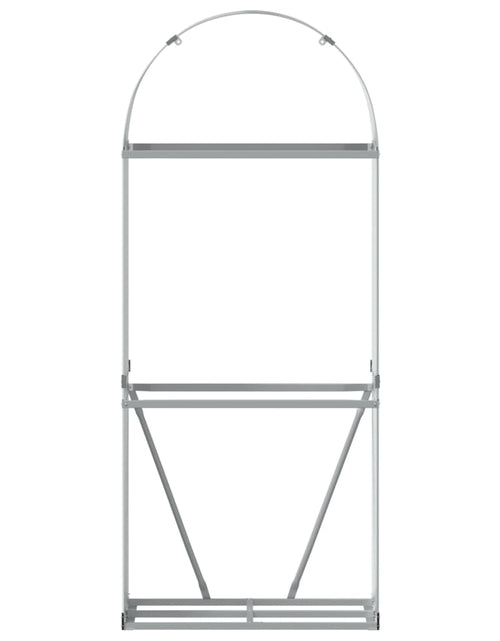 Загрузите изображение в средство просмотра галереи, Suport de bușteni, gri deschis, 80x45x190 cm, oțel galvanizat - Lando
