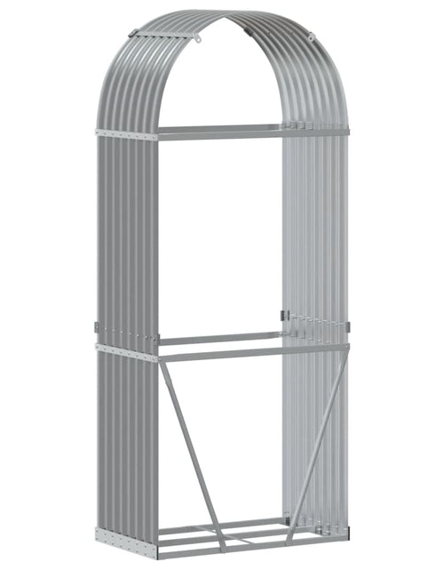 Загрузите изображение в средство просмотра галереи, Suport de bușteni, gri deschis, 80x45x190 cm, oțel galvanizat - Lando
