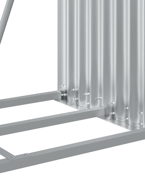 Загрузите изображение в средство просмотра галереи, Suport de bușteni, gri deschis, 80x45x190 cm, oțel galvanizat - Lando
