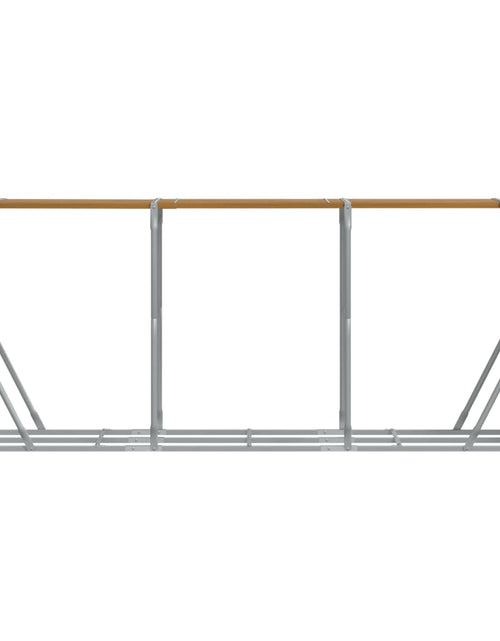 Încărcați imaginea în vizualizatorul Galerie, Suport de bușteni, maro deschis, 234x45x100 cm, oțel galvanizat - Lando
