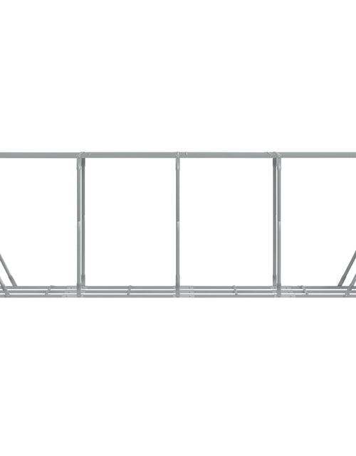 Încărcați imaginea în vizualizatorul Galerie, Suport pentru bușteni, argintiu, 300x45x100 cm, oțel galvanizat - Lando
