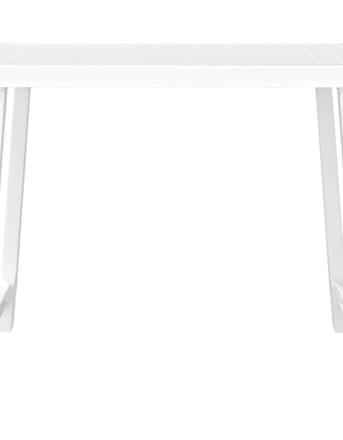 Încărcați imaginea în vizualizatorul Galerie, Masă pentru camping, alb, 79x56x64 cm, PP aspect lemn - Lando
