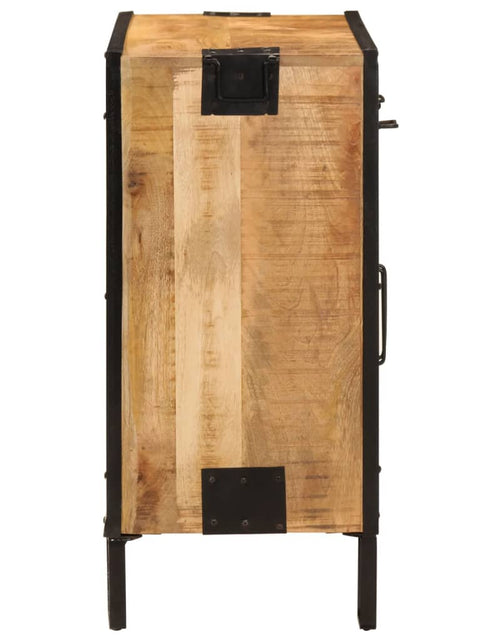 Загрузите изображение в средство просмотра галереи, Servantă, 80x31x66 cm, lemn masiv de mango brut și metal Lando - Lando
