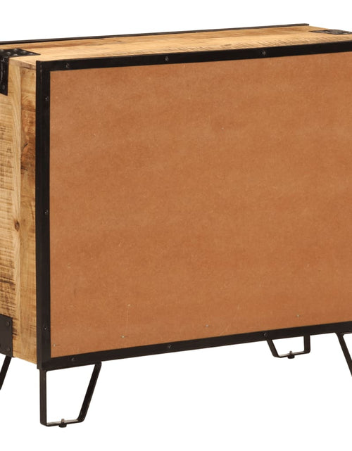 Загрузите изображение в средство просмотра галереи, Servantă, 80x31x66 cm, lemn masiv de mango brut și metal Lando - Lando
