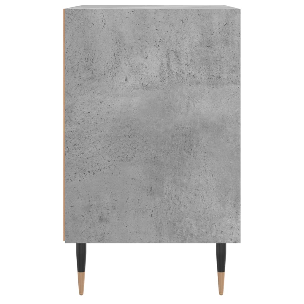 Noptiere, 2 buc., gri beton, 40x30x50 cm, lemn compozit - Lando