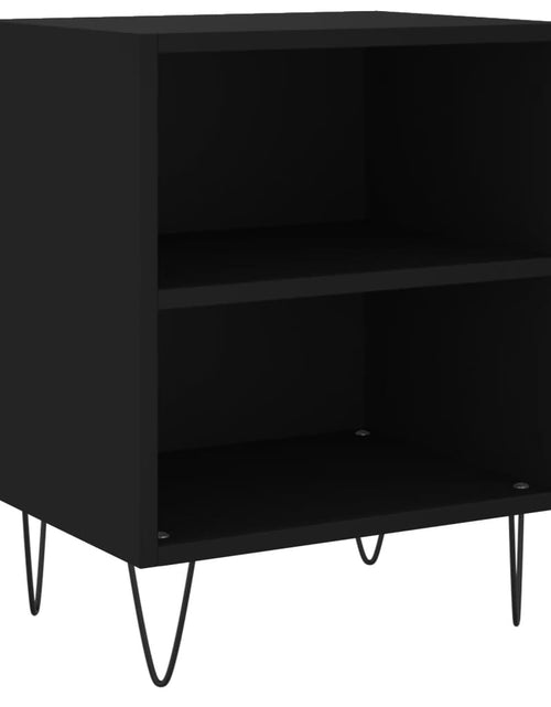 Загрузите изображение в средство просмотра галереи, Noptiere, 2 buc., negru, 40x30x50 cm, lemn compozit - Lando
