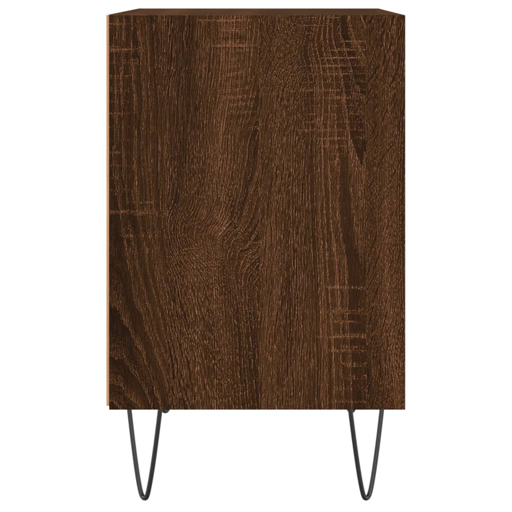 Noptiere, 2 buc., stejar maro, 40x30x50 cm, lemn compozit - Lando