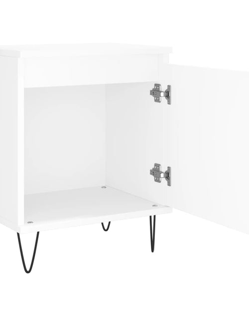 Încărcați imaginea în vizualizatorul Galerie, Noptieră, alb, 40x30x50 cm, lemn compozit - Lando
