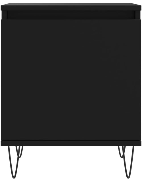 Încărcați imaginea în vizualizatorul Galerie, Noptieră, negru, 40x30x50 cm, lemn compozit - Lando
