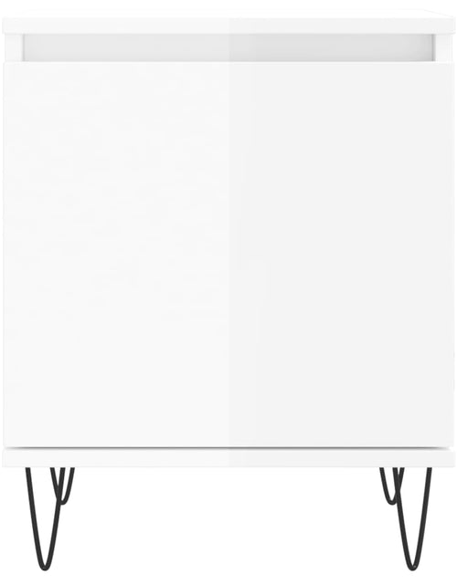 Загрузите изображение в средство просмотра галереи, Noptieră, alb extralucios, 40x30x50 cm, lemn compozit - Lando
