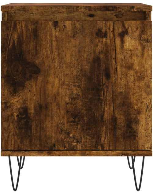 Загрузите изображение в средство просмотра галереи, Noptieră, stejar fumuriu, 40x30x50 cm, lemn compozit - Lando
