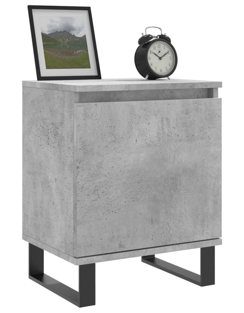Загрузите изображение в средство просмотра галереи, Noptiere, 2 buc., gri beton, 40x30x50 cm, lemn compozit - Lando

