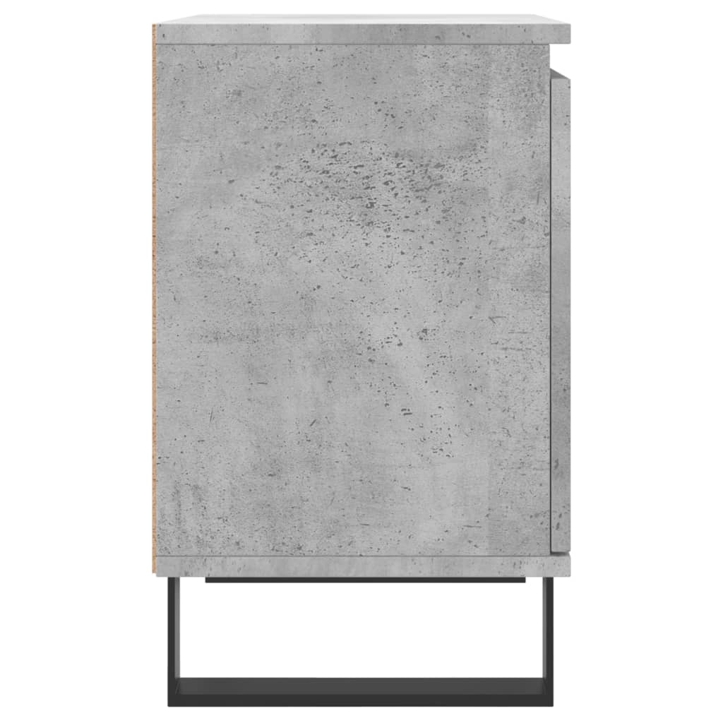 Noptiere, 2 buc., gri beton, 40x30x50 cm, lemn compozit - Lando