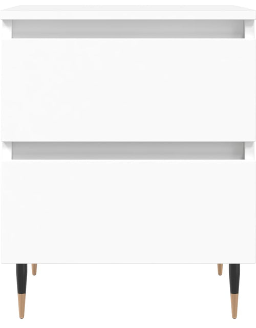 Încărcați imaginea în vizualizatorul Galerie, Noptiere, 2 buc., alb, 40x35x50 cm, lemn compozit - Lando

