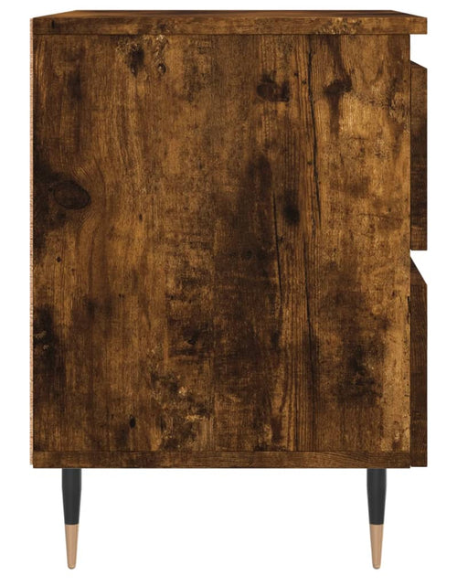 Încărcați imaginea în vizualizatorul Galerie, Noptieră, stejar fumuriu, 40x35x50 cm, lemn compozit - Lando
