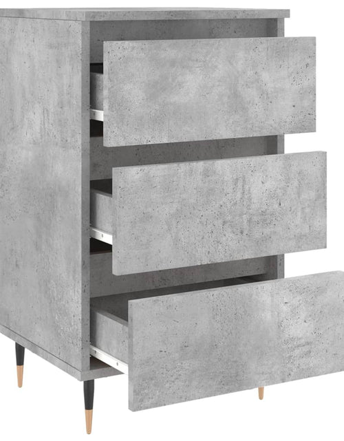 Încărcați imaginea în vizualizatorul Galerie, Noptiere, 2 buc., gri beton, 40x35x69 cm, lemn compozit - Lando
