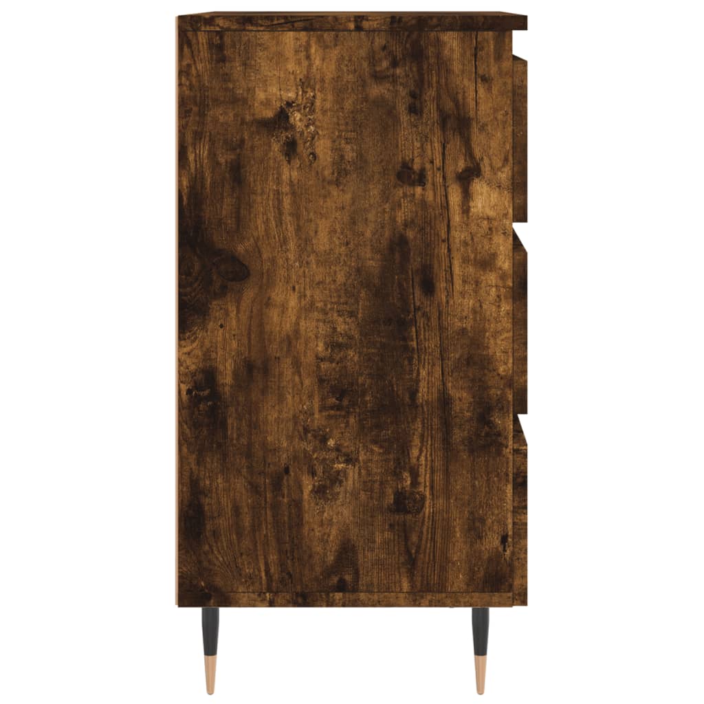 Noptieră, stejar fumuriu, 40x35x69 cm, lemn compozit - Lando