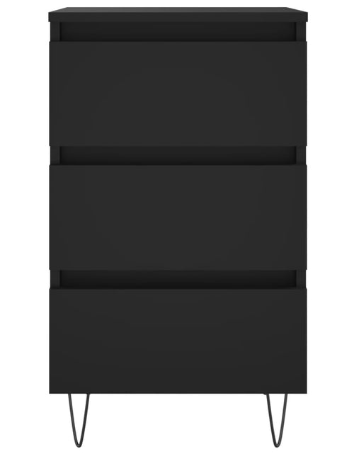 Загрузите изображение в средство просмотра галереи, Noptieră, negru, 40x35x69 cm, lemn compozit - Lando
