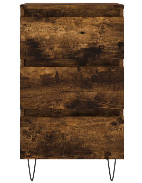 Încărcați imaginea în vizualizatorul Galerie, Noptieră, stejar fumuriu, 40x35x69 cm, lemn compozit - Lando
