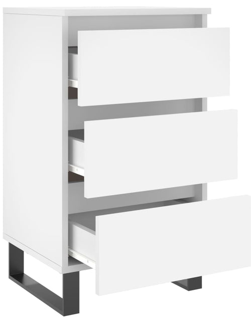 Încărcați imaginea în vizualizatorul Galerie, Noptiere, 2 buc., alb, 40x35x69 cm, lemn compozit - Lando
